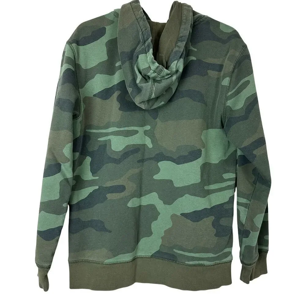 GAP Kids XXL Camo Hoodie Military Green Pullover Sweatshirt